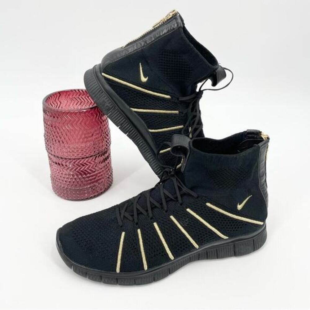 Nike Free FK Mercurial Olivier Rousteing Balmain Size 8 Black Gold